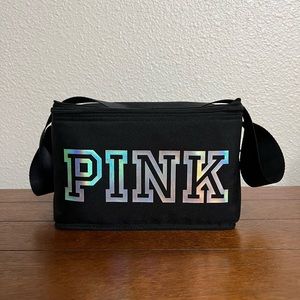 PINK Insulated Lunchbox Black w/ Silver Logo